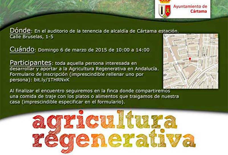 Días 4, 5 y 6 de marzo. Encuentro agricultura regenerativa en Cártama, Málaga