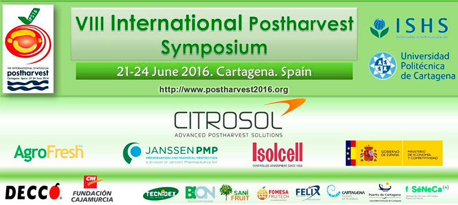 Días 21-24 de junio. VIII International Postharvest Symposium. Cartagena
