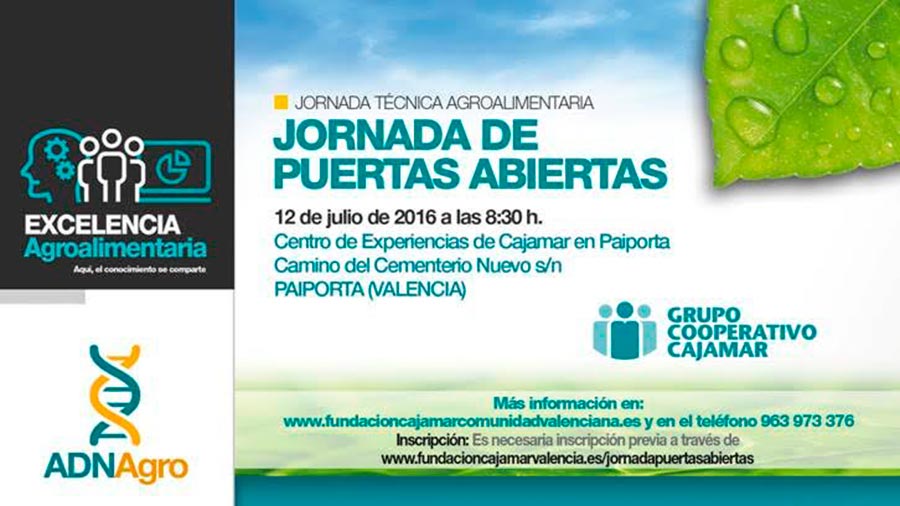 Día 12 de julio. Jornada de puertas abiertas en el Centro Experimental de Cajamar en Paiporta