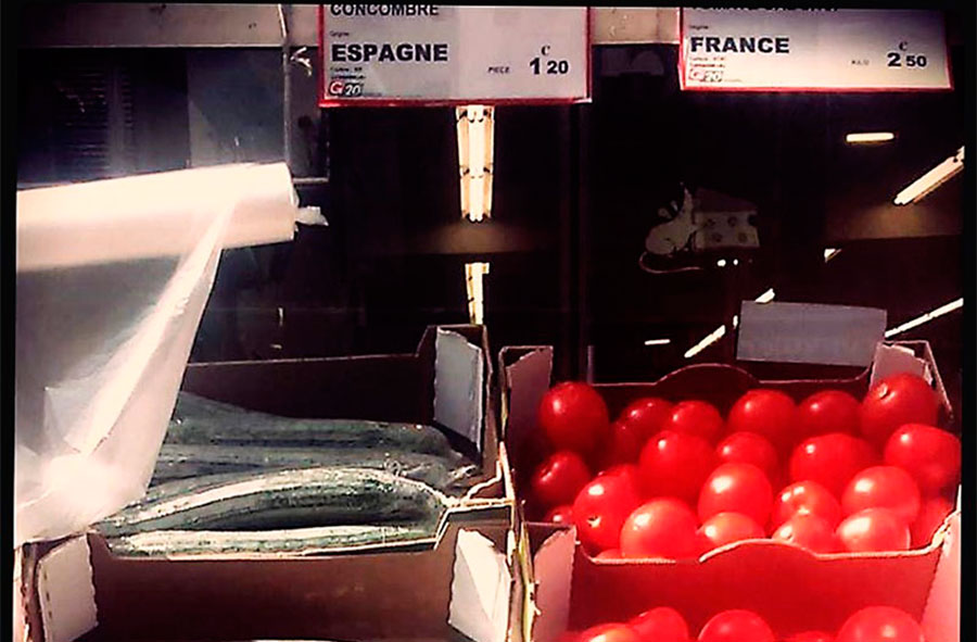 En París tomate francés y pepino español