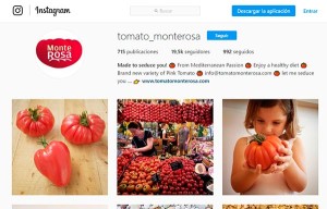 Tomate Monterosa en Instagram.