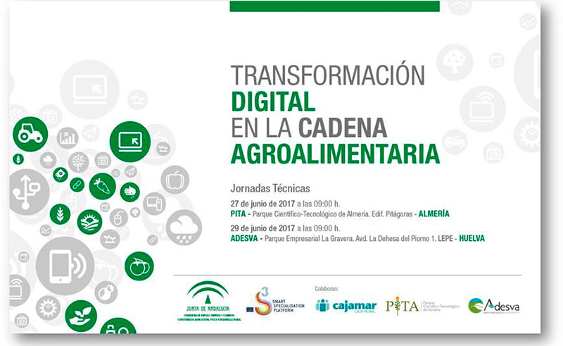 Días 27 y 29 de junio. Jornadas de 'Transformación digital en la cadena agroalimentaria'
