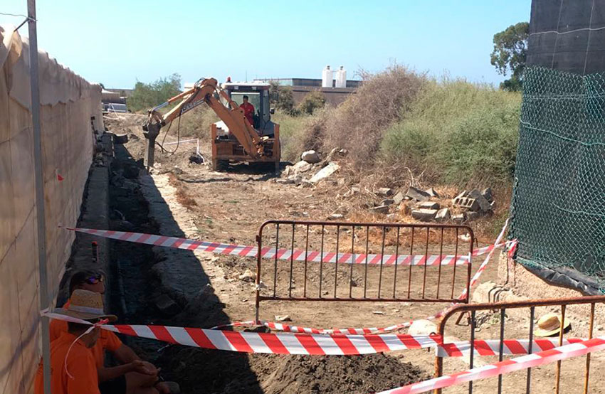 Coexphal acaba la obra para la conducción de agua  de la desaladora de Almería