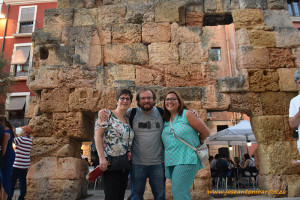 Con Helena y Meritxell en Tarragona, Cataluña.