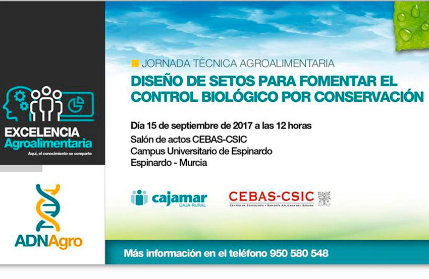 Día 15 de septiembre. Diseño de setos para fomentar el control biológico por conservación. Murcia
