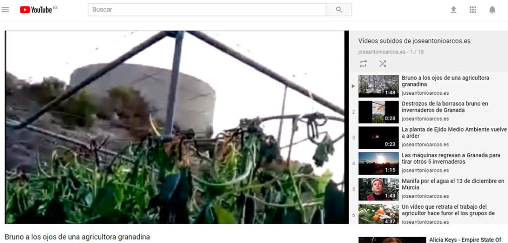 Los ojos de una agricultora relatan el paso de Bruno (vídeo)