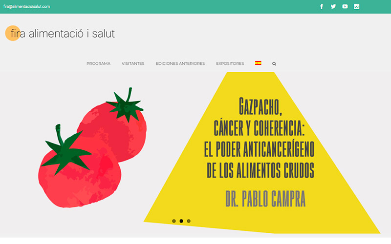 Días 27 y 28 de octubre. Gazpacho, cáncer y coherencia: el poder anticancerígeno de los alimentos crudos