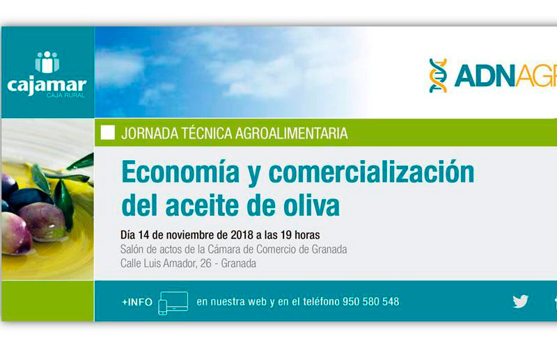 Día 14 de noviembre. Economía y comercialización del aceite de oliva. Granada