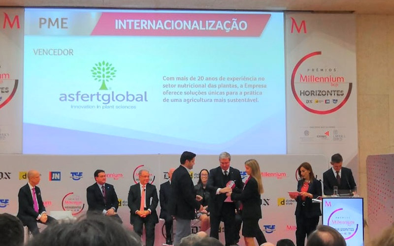 Asfertglobal recibe el premio 'Millennium Horizontes Internacionalización'