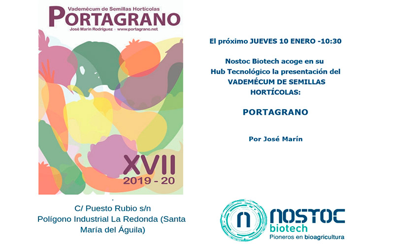 Día 10 de enero. Presentación nueva edición Portagrano XVII