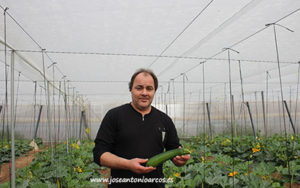 Manuel Delgado Rubio es un agricultor de calabacín de Almería.
