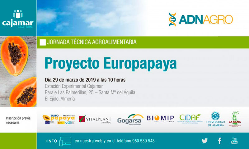 Día 29 de marzo. Proyecto EUROPAPAYA. Almería