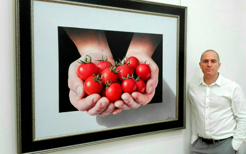 Las hortalizas ya tienen su primera colección de pintura hiperrealista