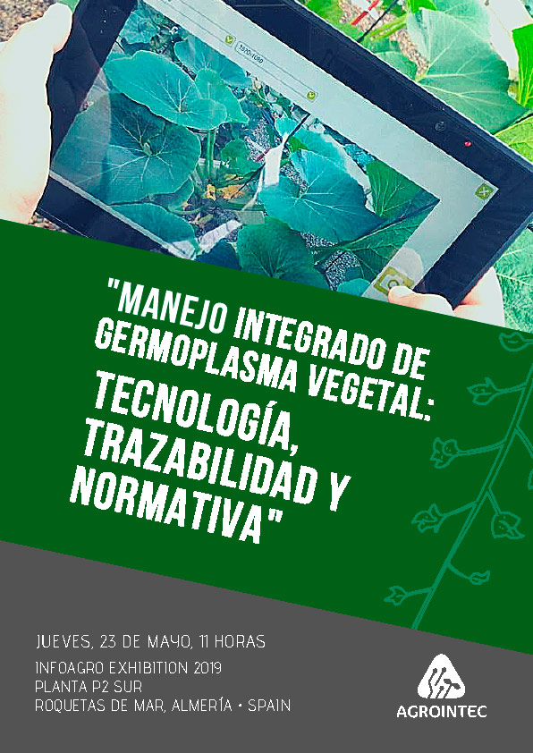 Día 23 de mayo. 'Manejo integrado de Germoplasma Vegetal' en Infoagro