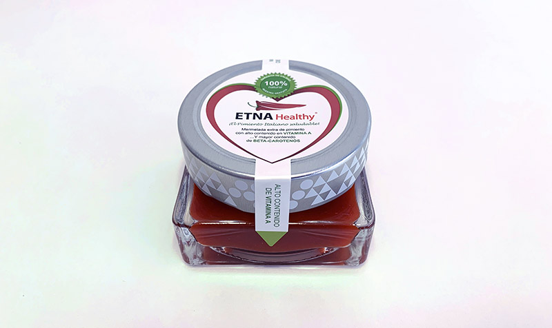 Mermelada de pimiento Etna con acción antioxidante