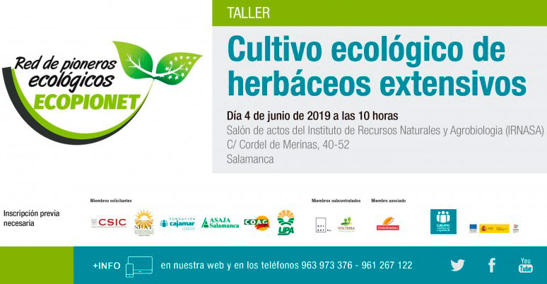 Día 4 de junio. Cultivo ecológico de herbáceos extensivos. Salamanca