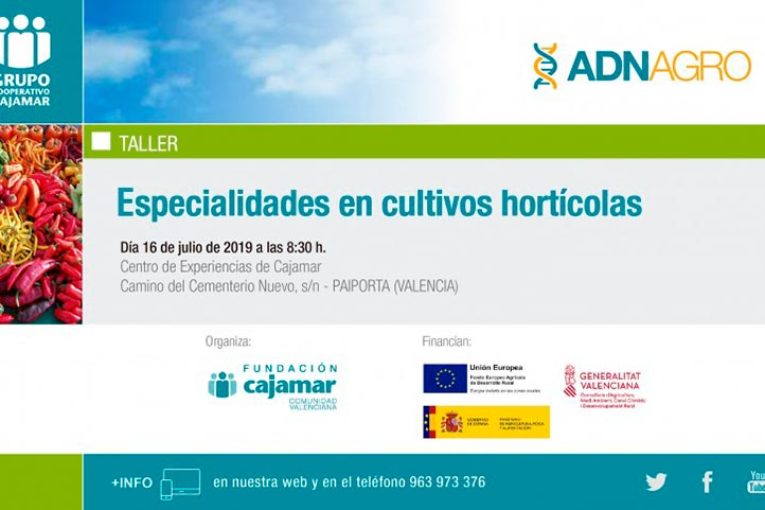 Día 16 de julio. Especialidades en cultivos hortícolas