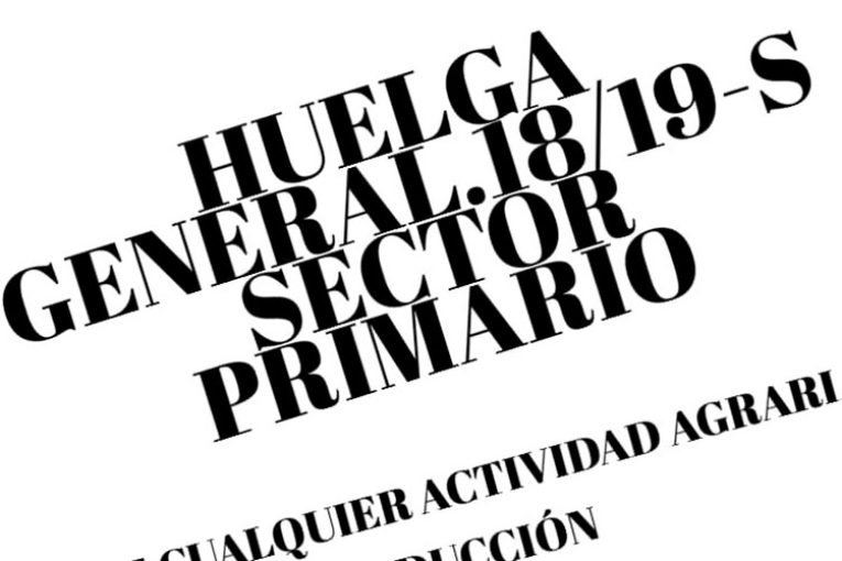 El campo español en huelga el 18 y 19 de septiembre