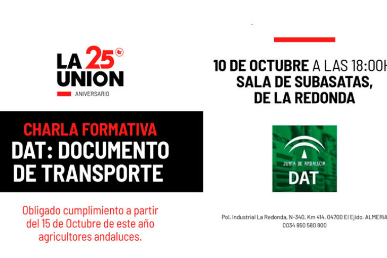 Día 10 de octubre. Jornada 'DAT: Documento de Transporte'