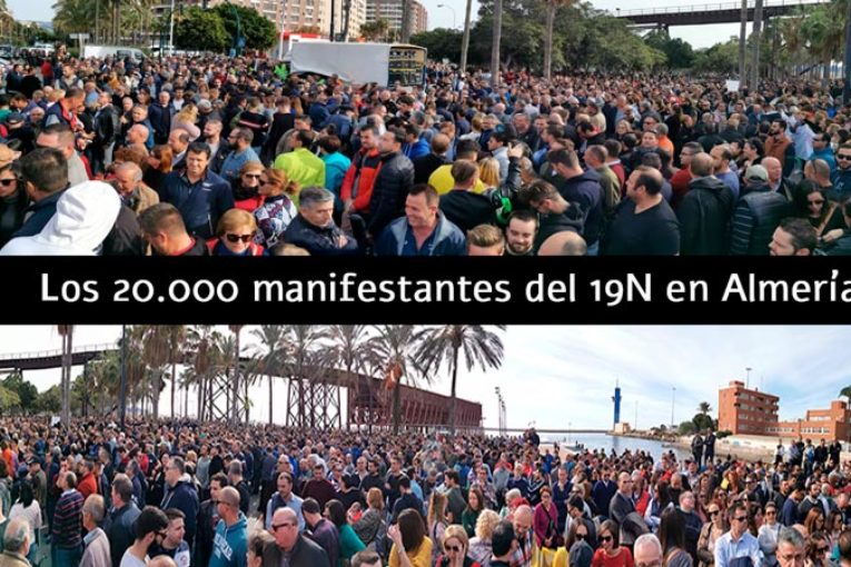 El vídeo de los 20.000 manifestantes del 19N en Almería