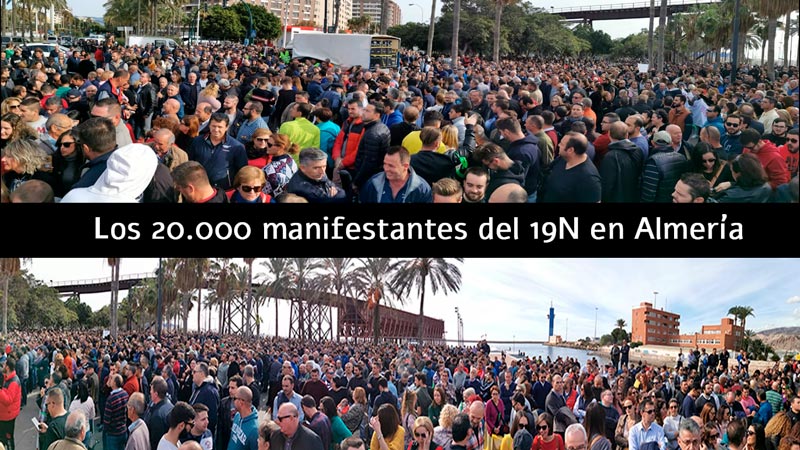 El vídeo de los 20.000 manifestantes del 19N en Almería