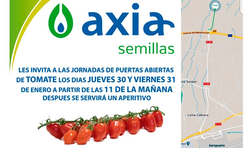 Días 30 y 31 de enero. Jornadas de tomate de Axia Semillas