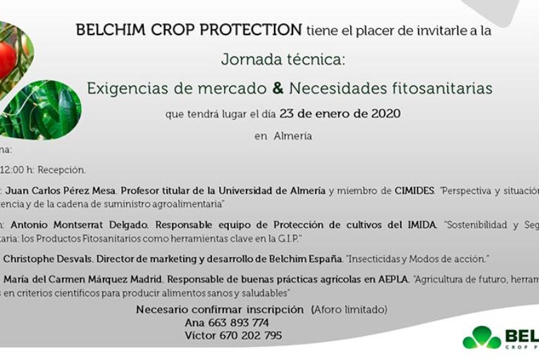 Día 23 de enero. Jornada Belchim: 'Mercados y necesidades fitosanitarias'