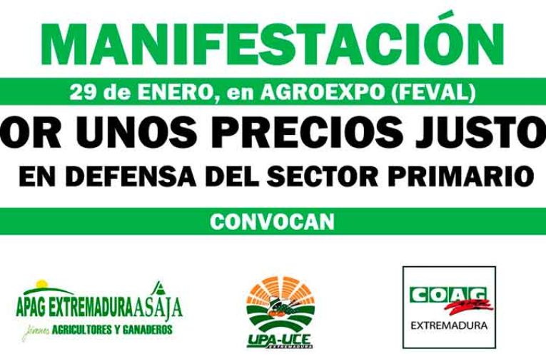 Los agricultores reclamarán ‘precios justos’ en la feria de Don Benito