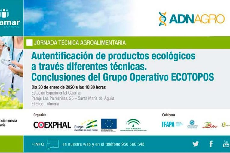 Día 30 de enero. Jornada 'Autentificación de productos ecológicos'