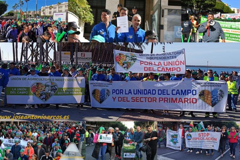 Agricultores Independientes sacan músculo en Almería