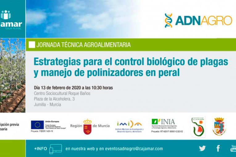 Día 13 de febrero. Jornada sobre control biológico y polinización en peral