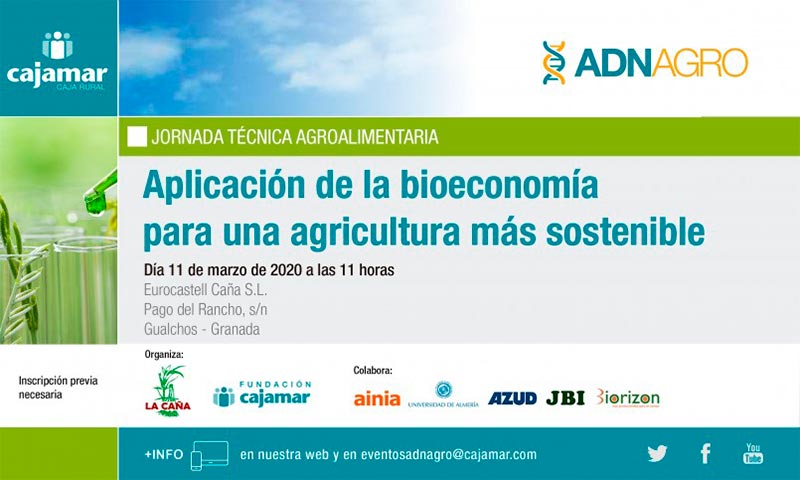 Día 11 de marzo. Bioeconomía para una agricultura más sostenible