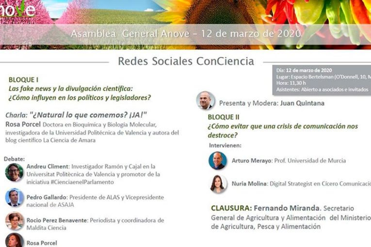 Día 12 de marzo. Fake news y divulgación científica