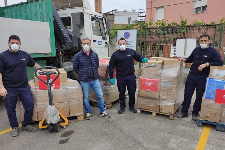 CASI prosigue su acción solidaria con sanitarios y familias necesitadas