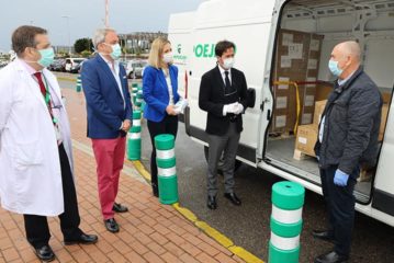 Campoejido entrega 62.500 mascarillas al Hospital de Poniente