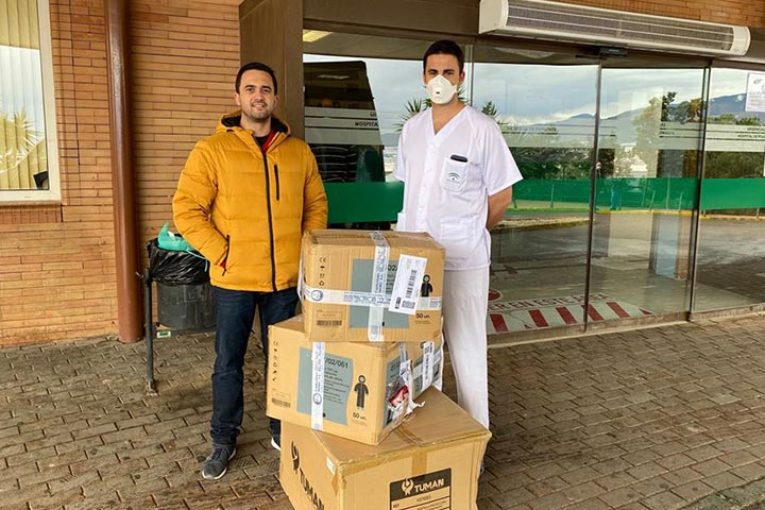 La cooperativa de insumos SUCA ayuda a sanitarios en Almería, Granada y Huelva
