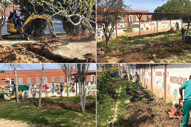Seipasa y Agroquímicos Torre-Pacheco recuperan huertos escolares
