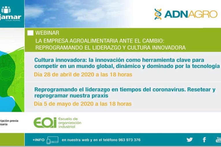 Días 28 de abril y 5 de mayo. Webinar 'La empresa agroalimentaria ante el cambio'