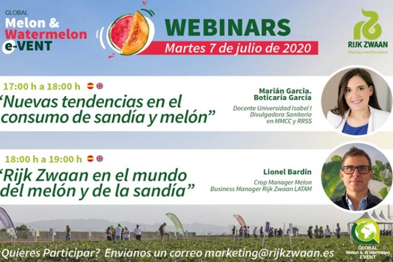 Día 7 de julio. Webinars sobre melón y sandía de Rijk Zwaan