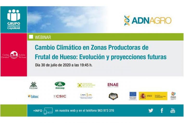 Día 30 de julio. Cambio climático en zonas productoras de frutal de hueso