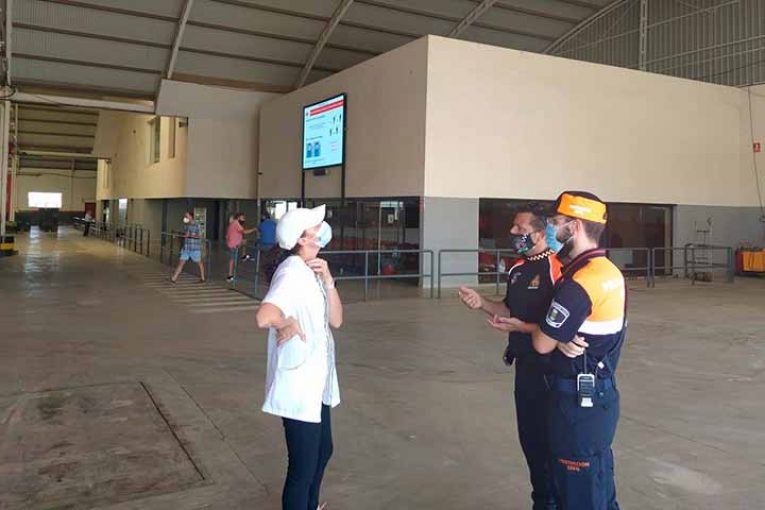 Protección Civil informa sobre prevención Covid-19 en empresas hortofrutícolas