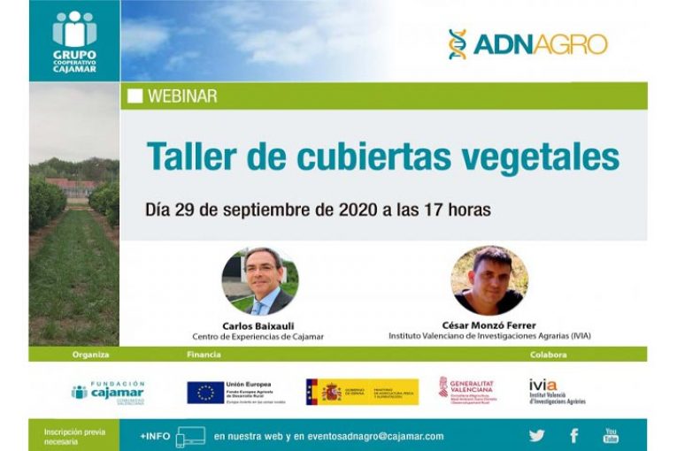Día 29 de septiembre. Taller de cubiertas vegetales
