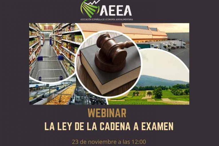 Día 23 de noviembre. Webinar 'La Ley de la Cadena a examen'