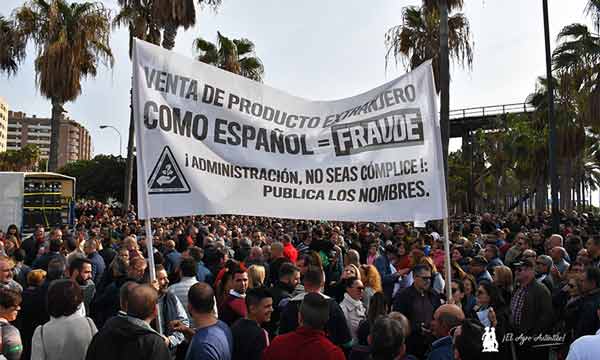 Protesta de agricultores 19N de 2019 en Almería. /joseantonioarcos.es