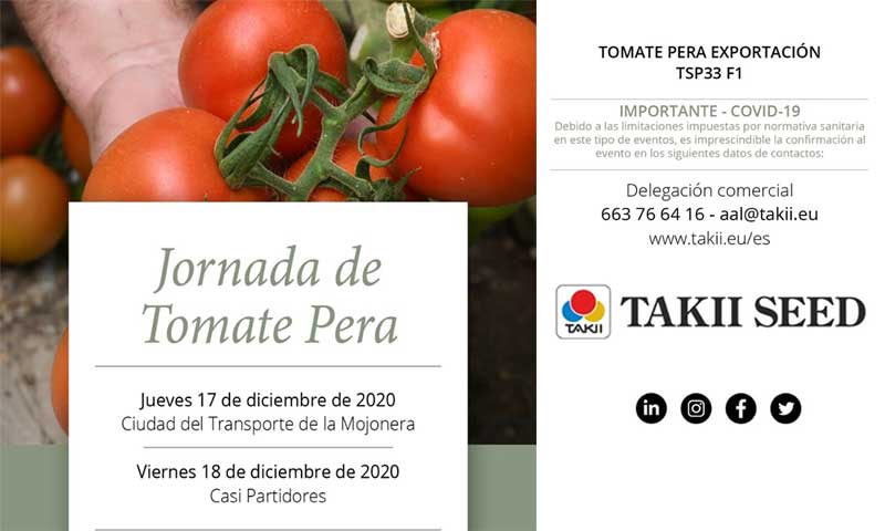 Días 17 y 18 de diciembre. Jornada de tomate de Takii Seed