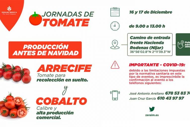 Días 16 y 17 de diciembre. Jornadas de tomate de Zeraim