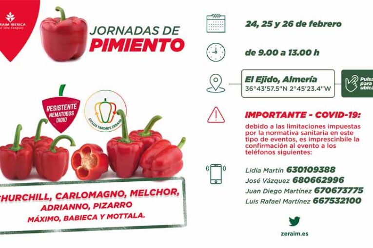 Del 24 al 26 de febrero. Jornadas de pimiento de Zeraim