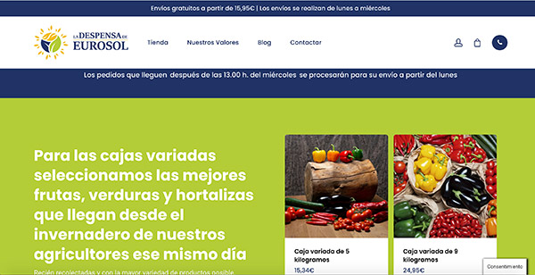 La Despensa de Eurosol. Nueva tienda online de frutas y hortalizas. /joseantonioarcos.es
