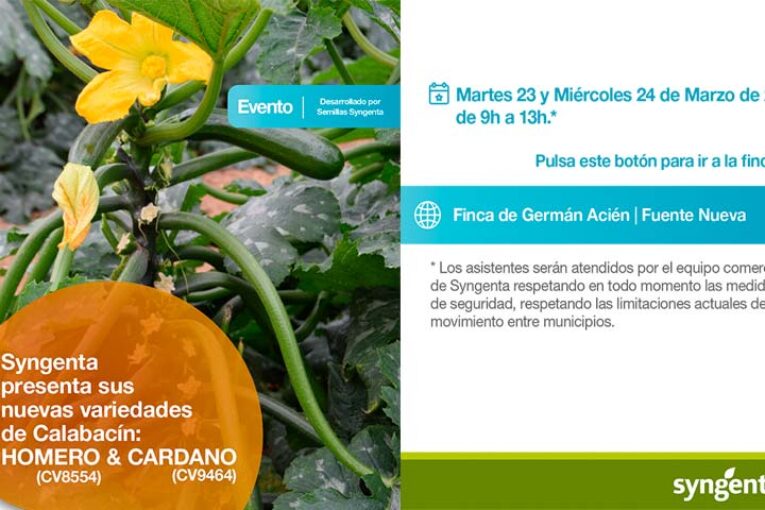 Días 23 y 24 de marzo. Jornada de calabacín de Syngenta