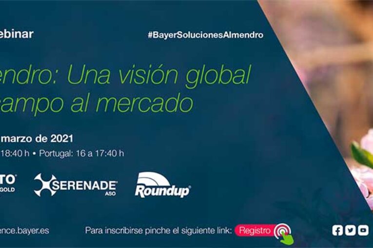 Día 25 de marzo. Webinar de Bayer sobre el almendro